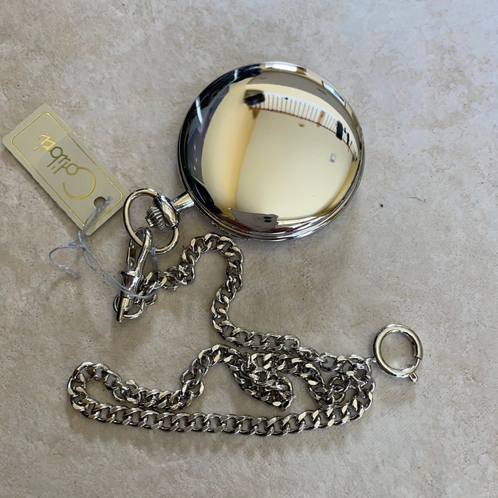 Colibri pocket Watch battery stainless steel w/date&day